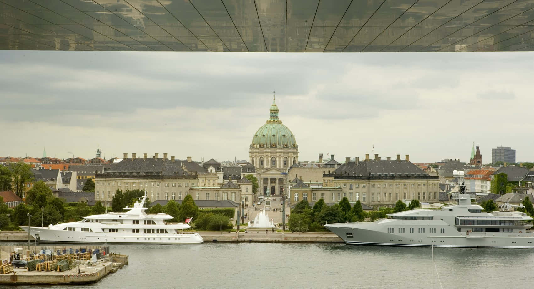 Back View Of The Amalienborg Palace Wallpaper