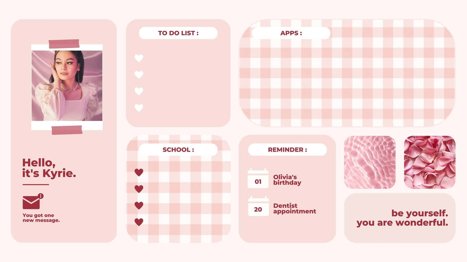 Backto School Aesthetic Planner Layout Wallpaper