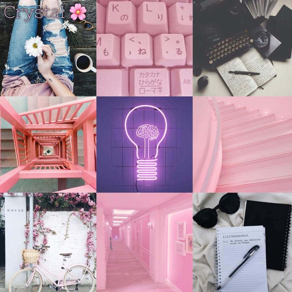 Backto School Pastel Aesthetic Collage Wallpaper