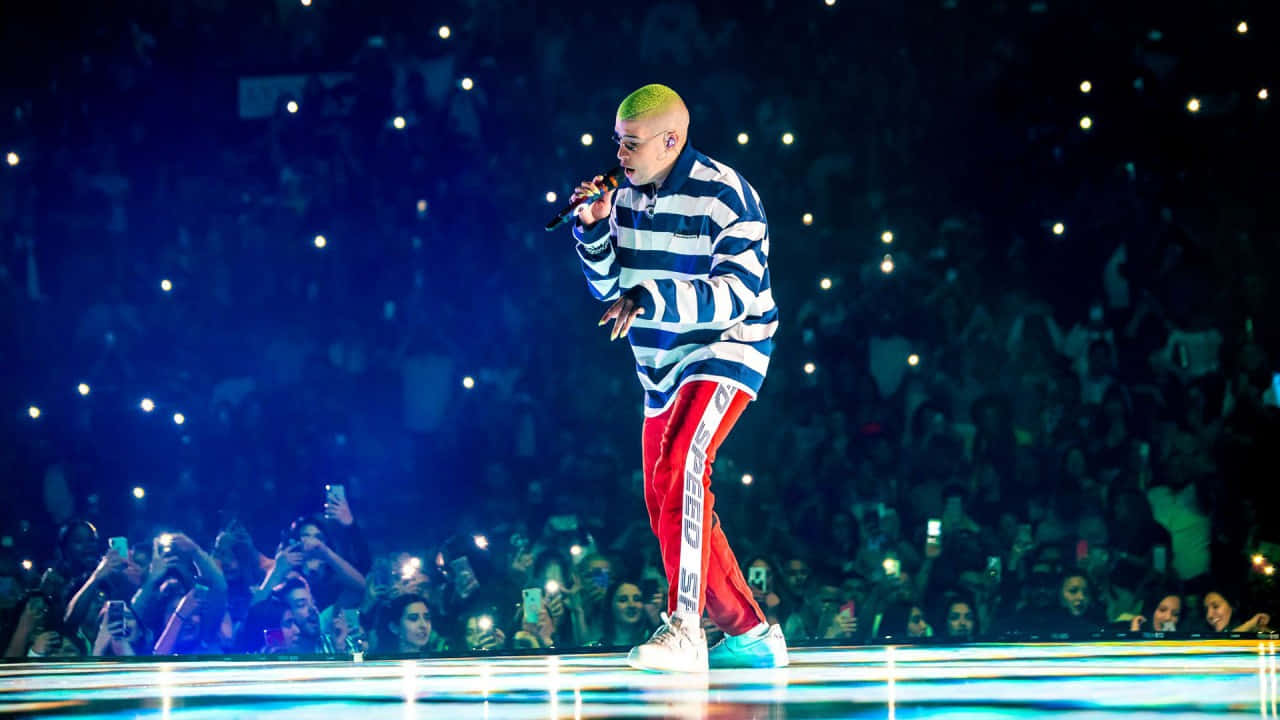 Bad Bunny Concert Performance Wallpaper