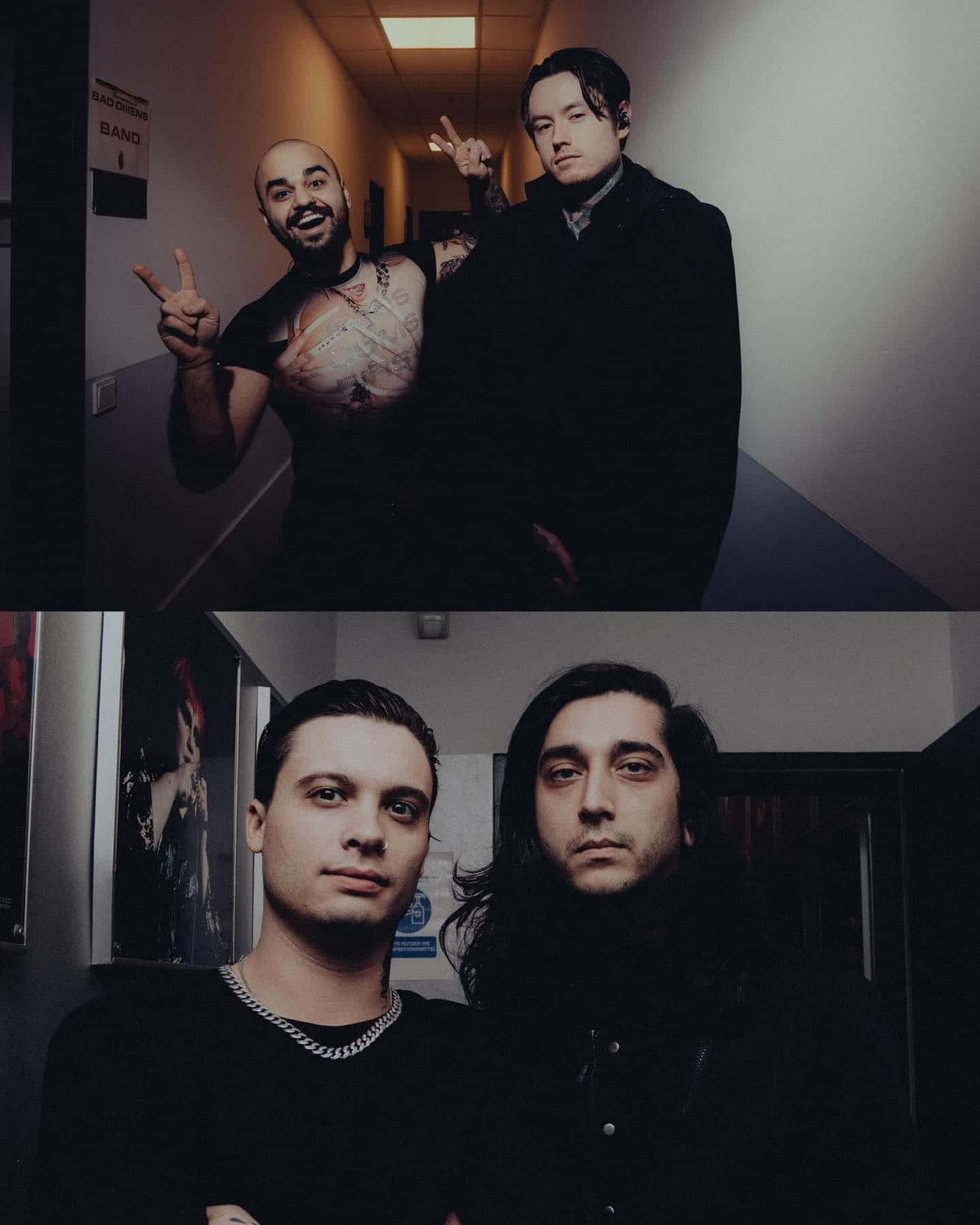 Bad Omens Band Members Backstage Wallpaper