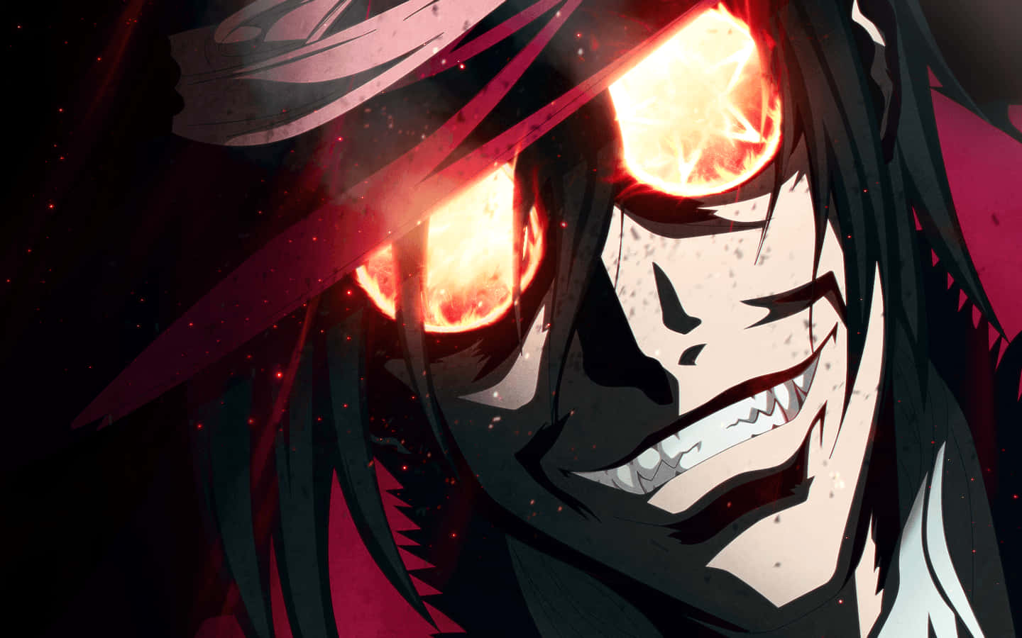 Badass Anime Alucard With Eyeglass Wallpaper