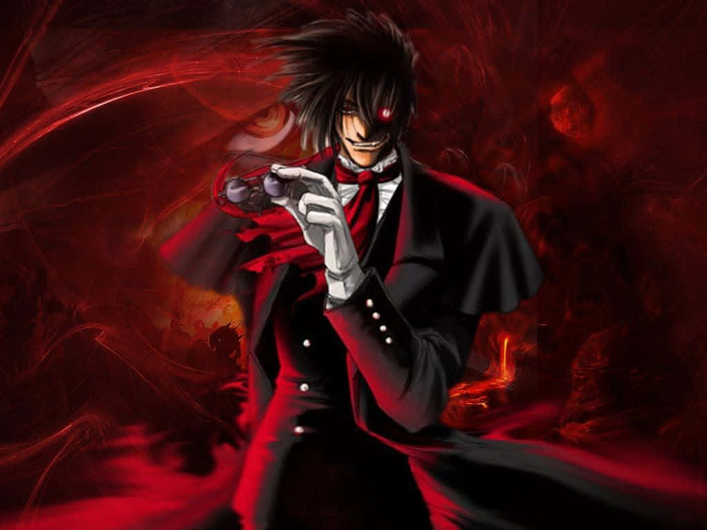 Badass Anime Smiling Alucard Wallpaper