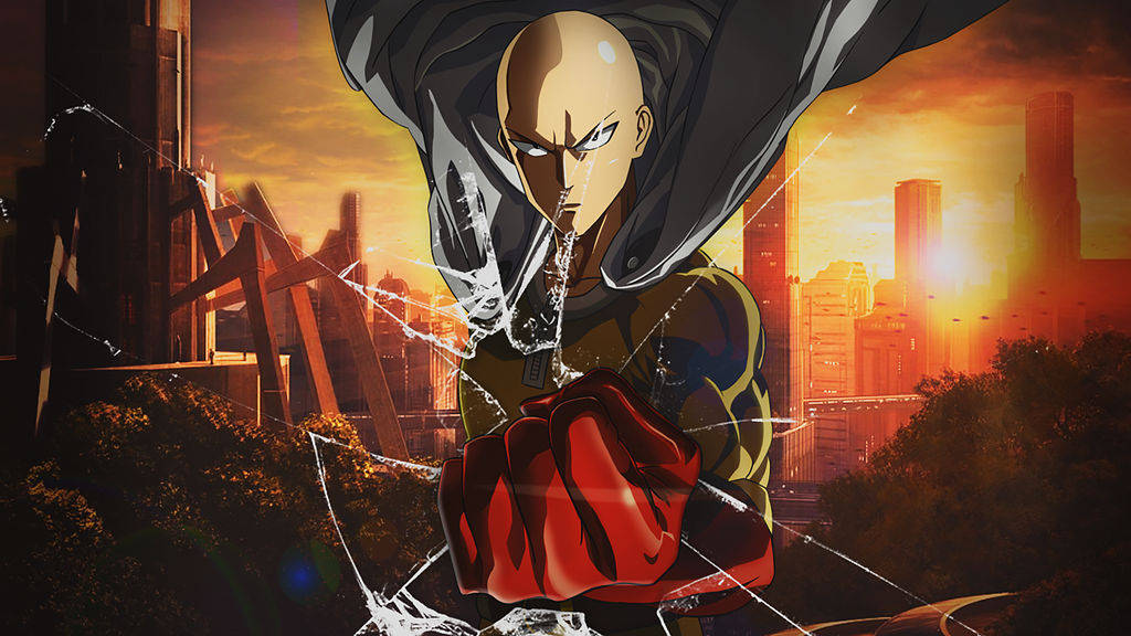 Badass Saitama One Punch Man Wallpaper