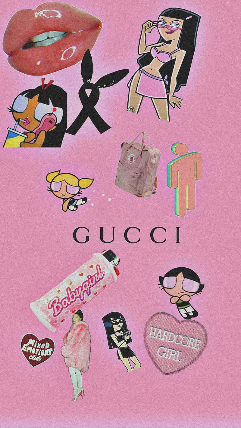 Baddie Barbie Aesthetic Collage Wallpaper