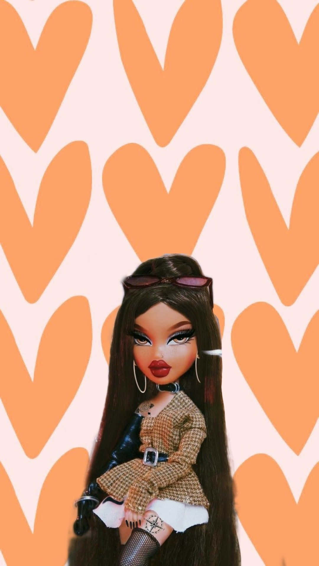 Baddie Barbie Aesthetic Doll Pose Wallpaper