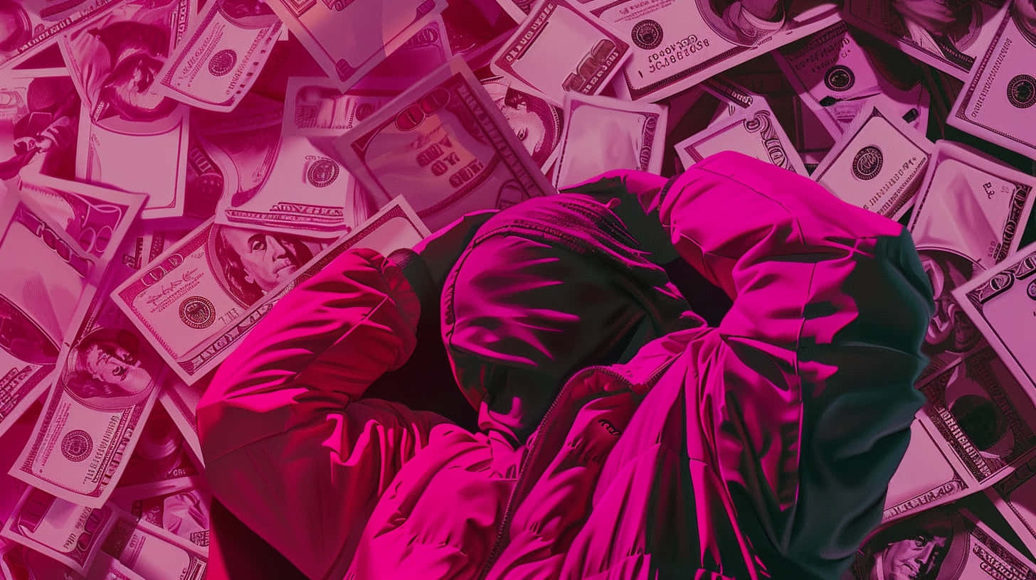 Baddie Money Aesthetic Pink Hues Wallpaper