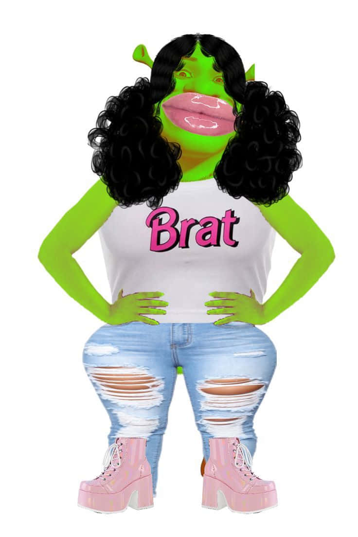 Baddie_ Shrek_ Fashion_ Statement Wallpaper