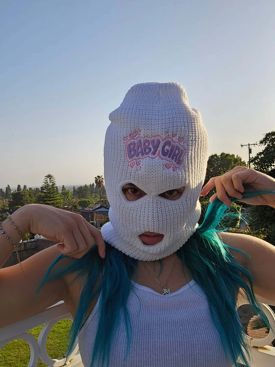 Baddie Ski Mask Girl Aesthetic.jpg Wallpaper