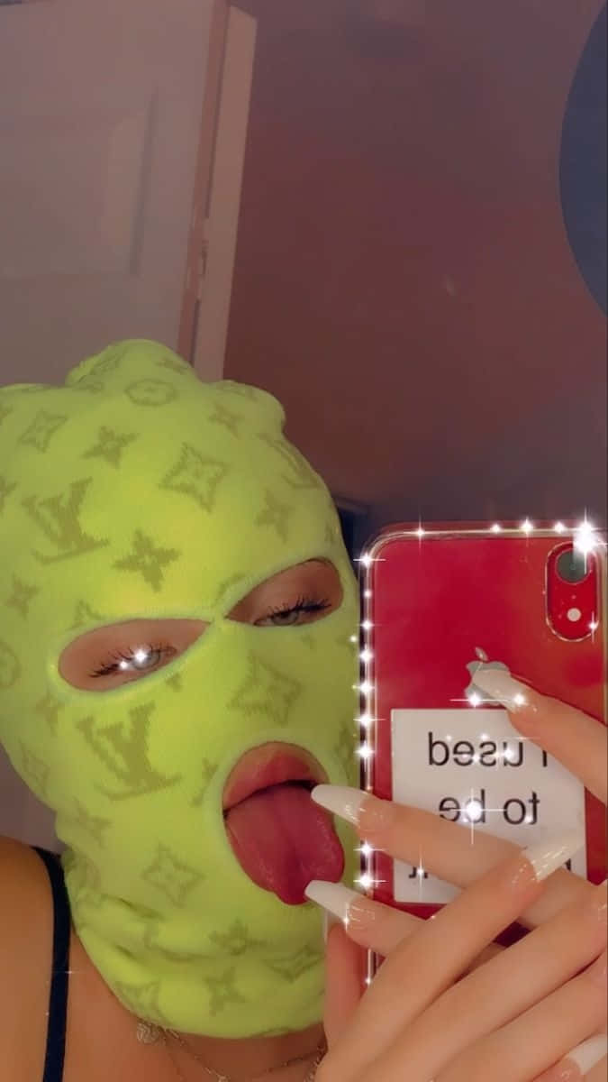 Baddie Ski Mask Selfie.jpg Wallpaper