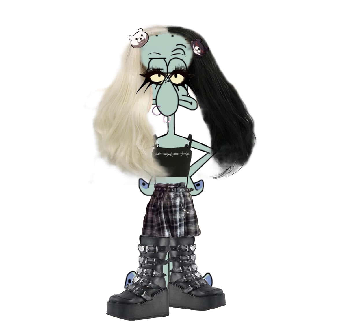 Baddie Squidward Alternative Fashion Wallpaper