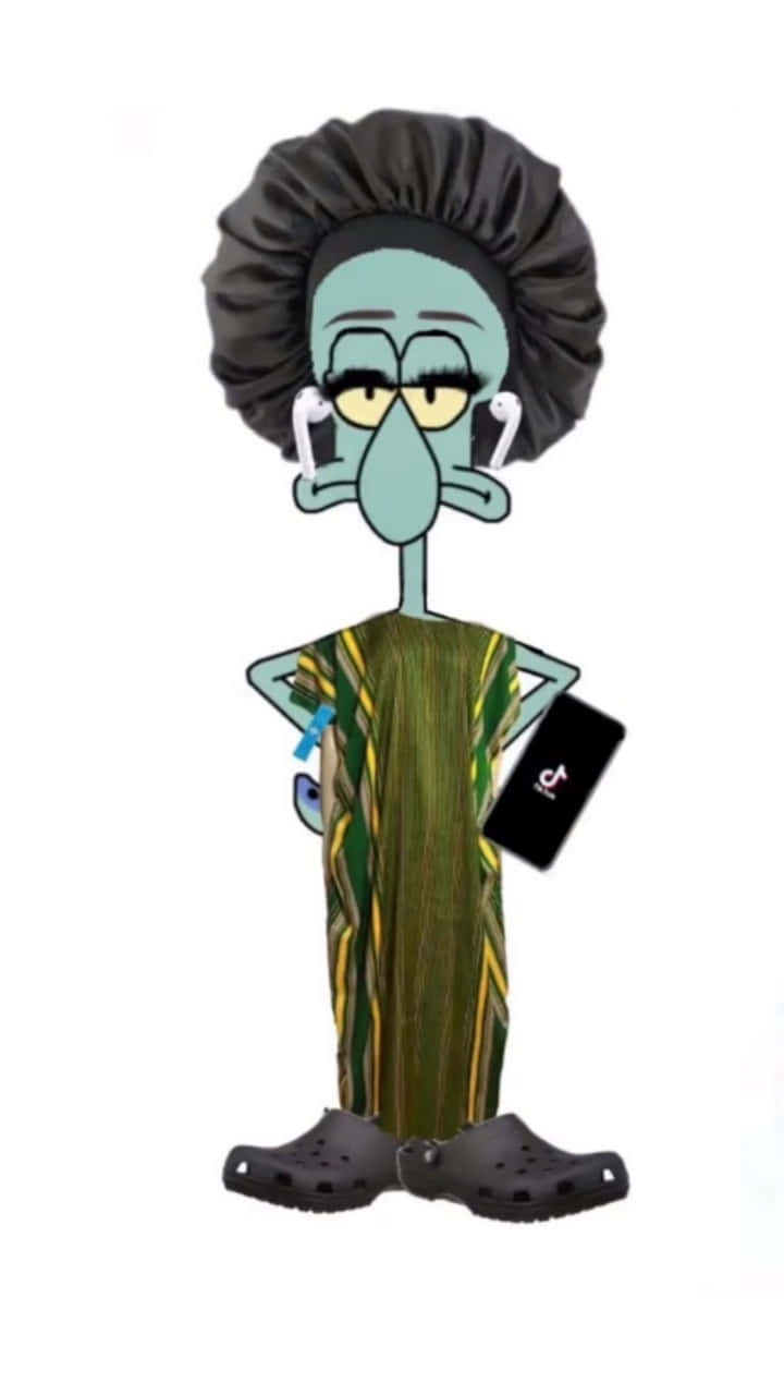 Baddie Squidward Meme Wallpaper