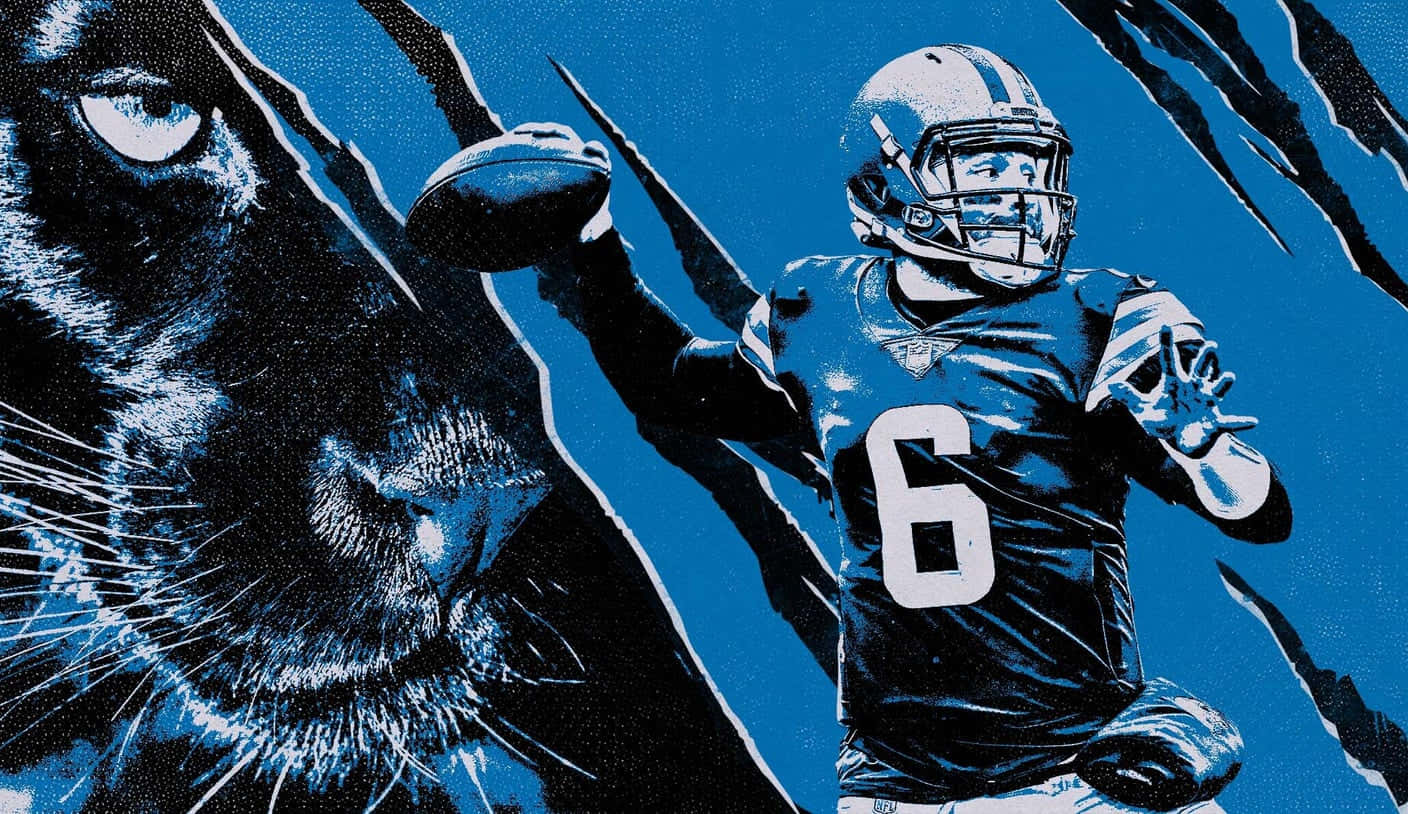 Baker Mayfield Panther Painting Wallpaper