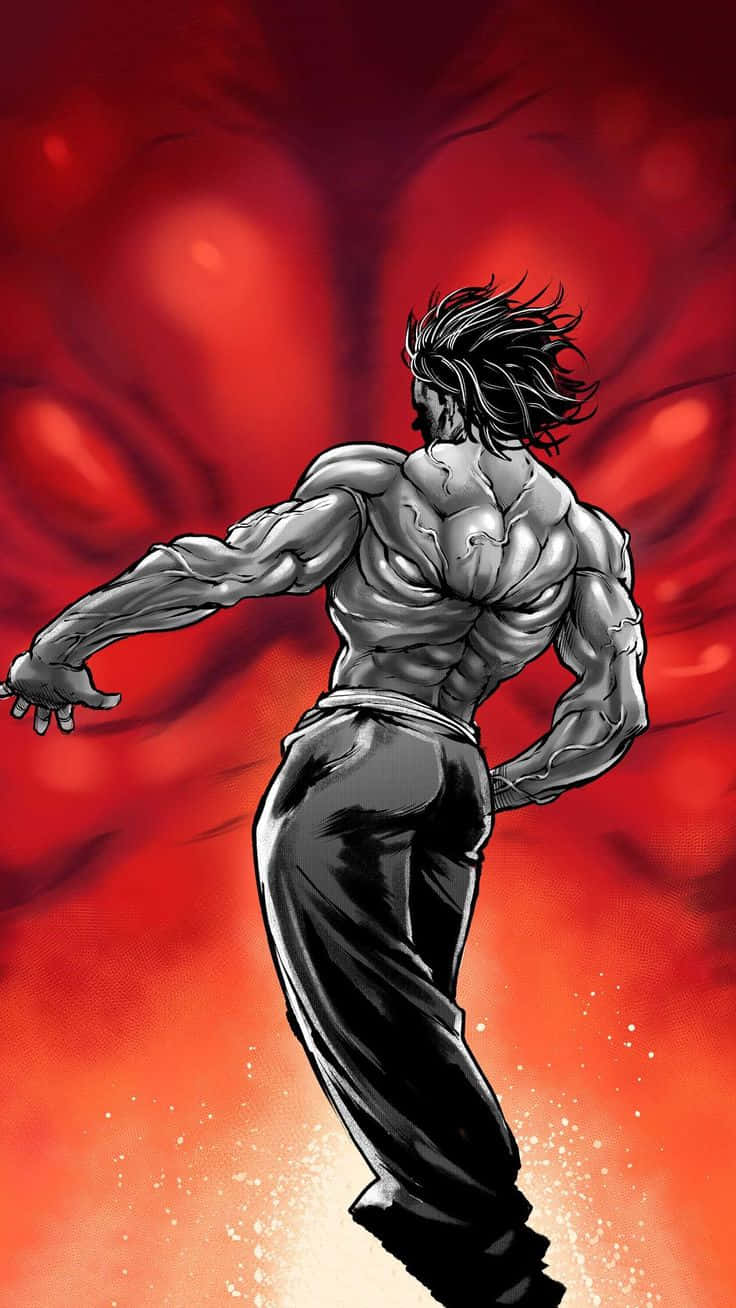 Baki Character Power Stance Wallpaper