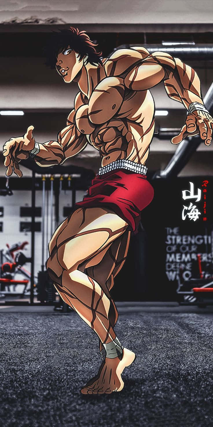 Baki The Grappler Intense Workout Wallpaper