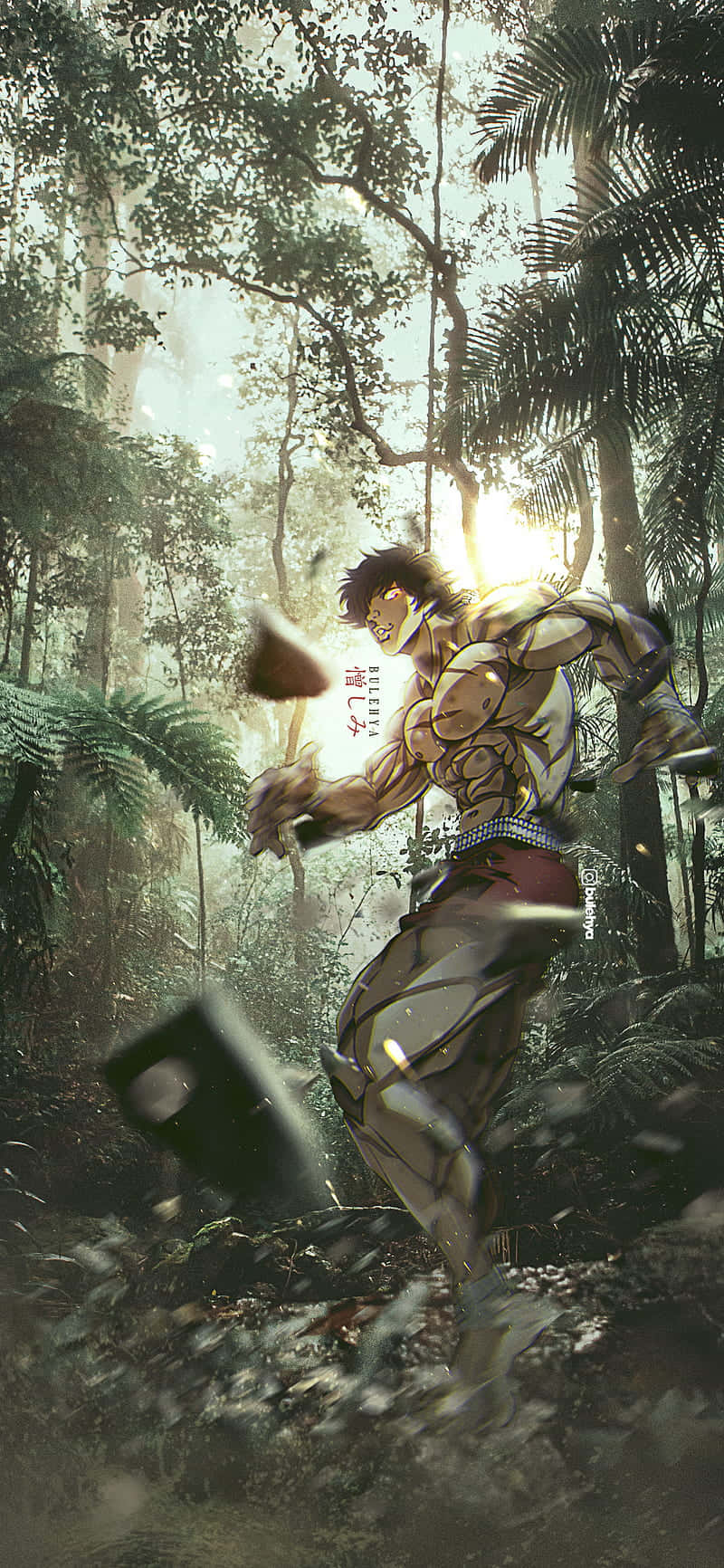 Baki The Grappler Jungle Training Wallpaper