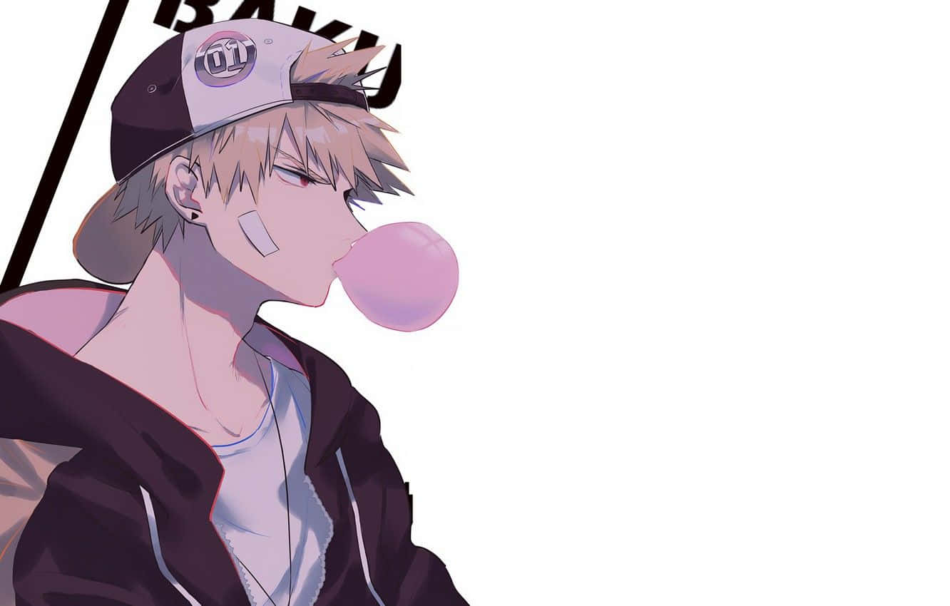 Bakugou Aesthetic Desktop Bubblegum Wallpaper