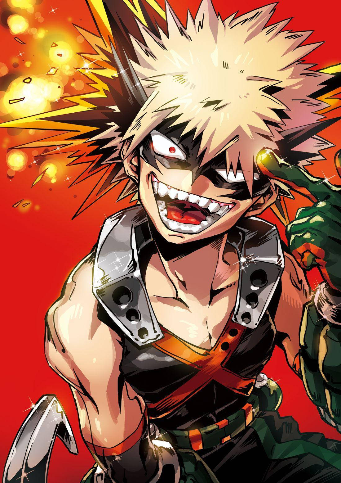 Bakugou Looking Crazy Wallpaper