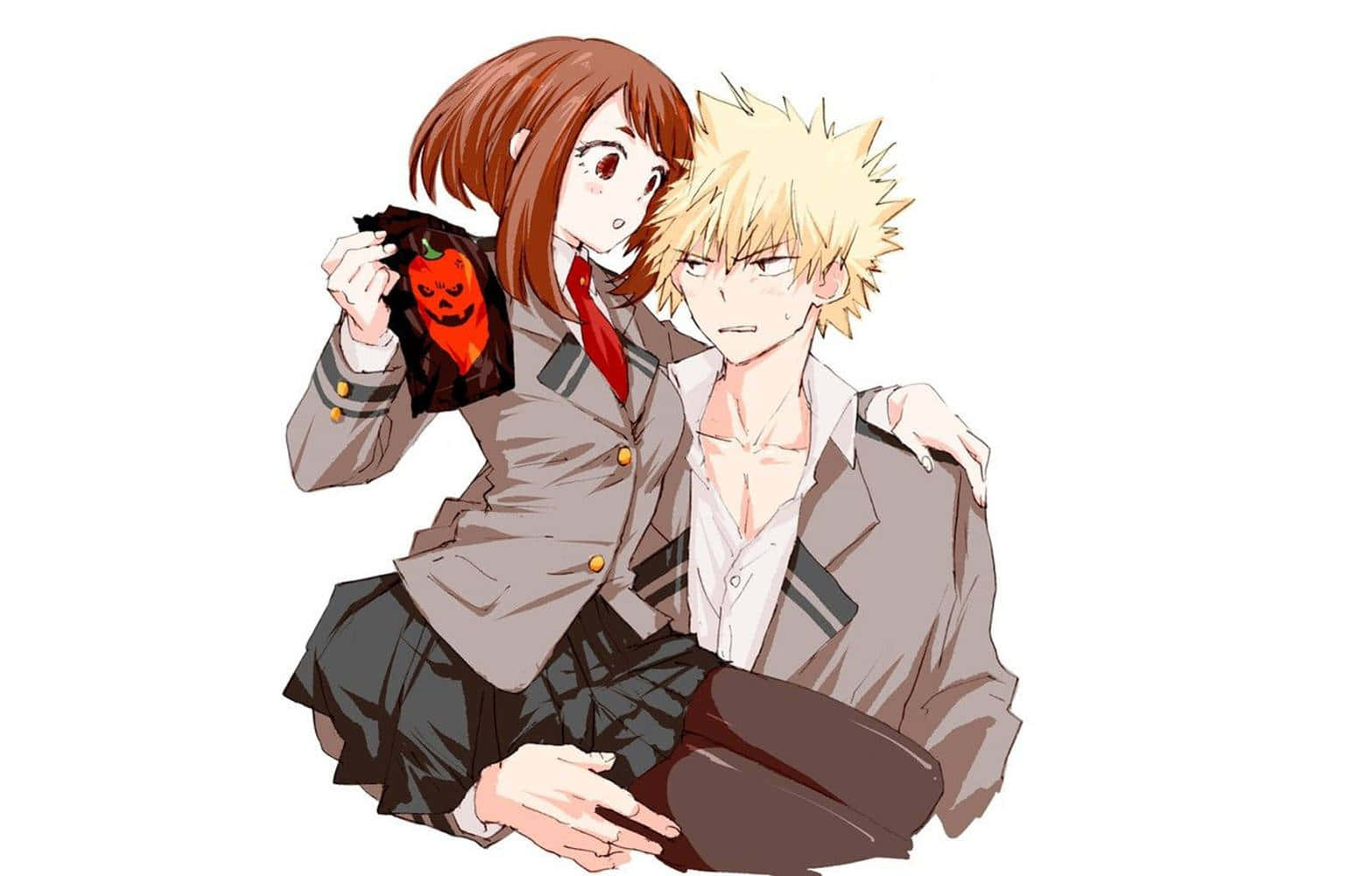 Bakugouand Ochaco Anime Artwork Wallpaper