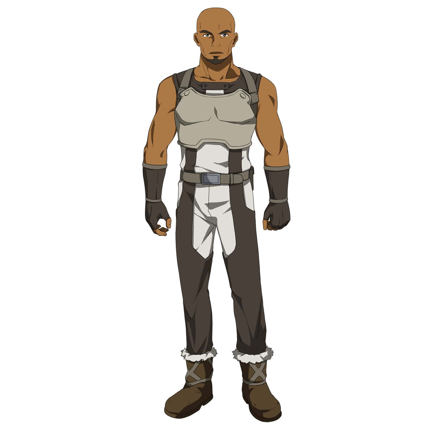 Bald Anime Characterin Armor Wallpaper