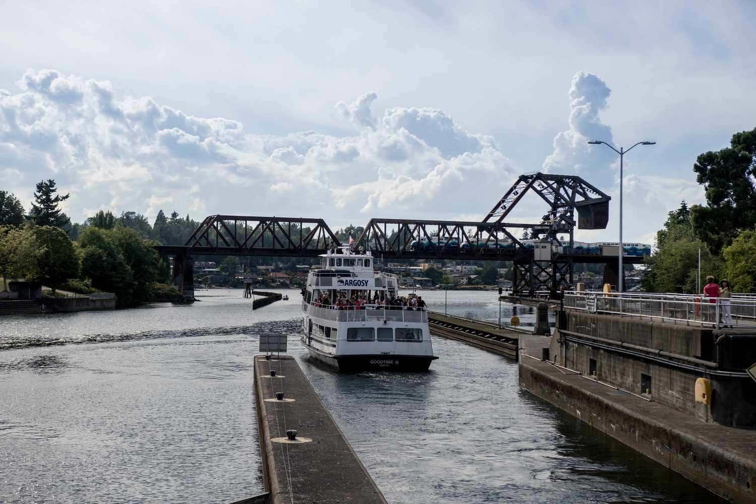 Ballard_ Locks_ Tour_ Boat_ Passage Wallpaper