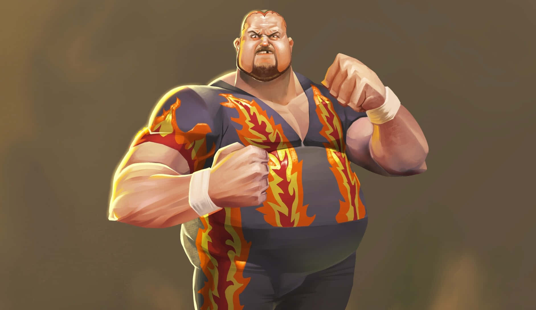 Bam Bam Bigelow Wwe Digital Fanart Wallpaper