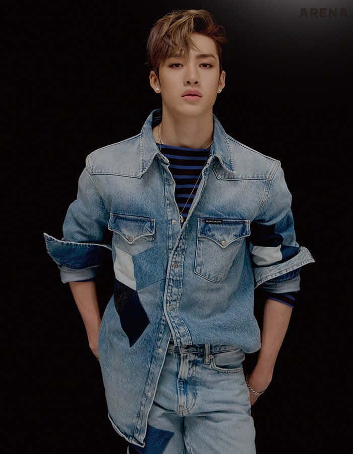 Bang Chan Denim Fashion Arena Magazine Wallpaper