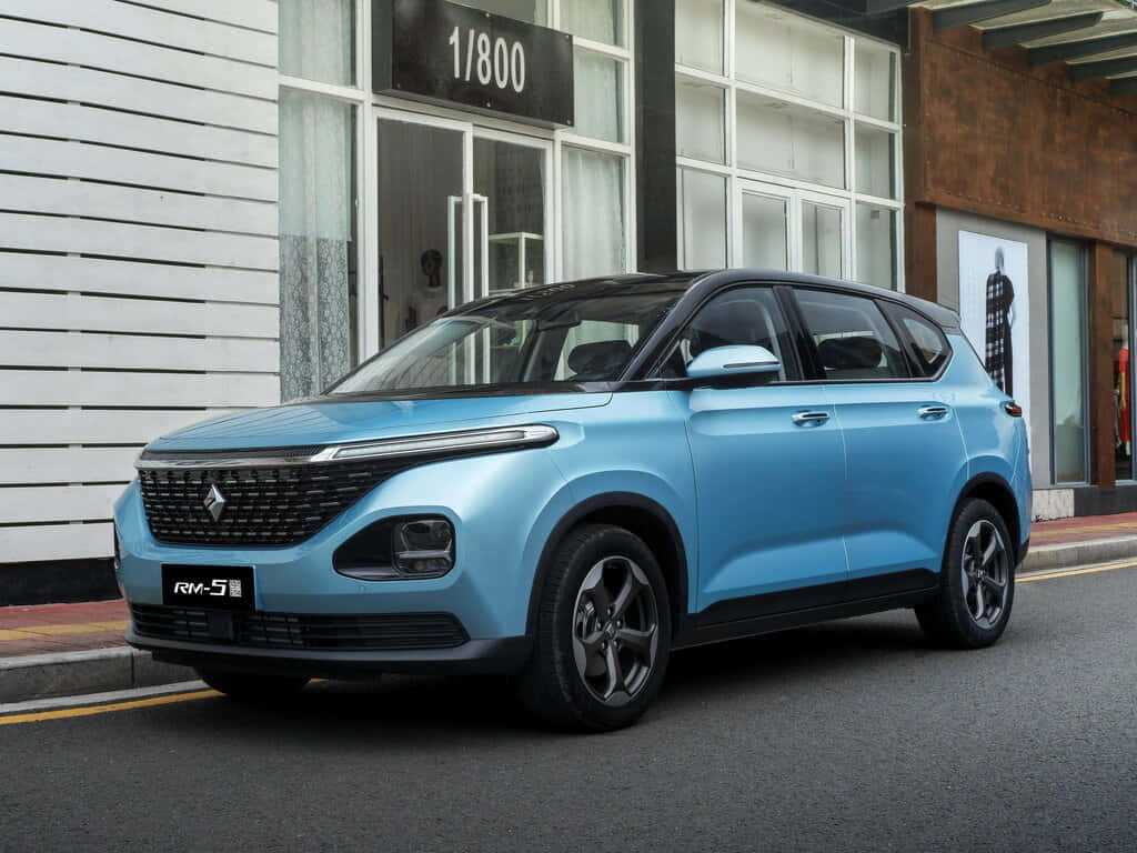 Baojun R M5 Blue S U V Parked Wallpaper