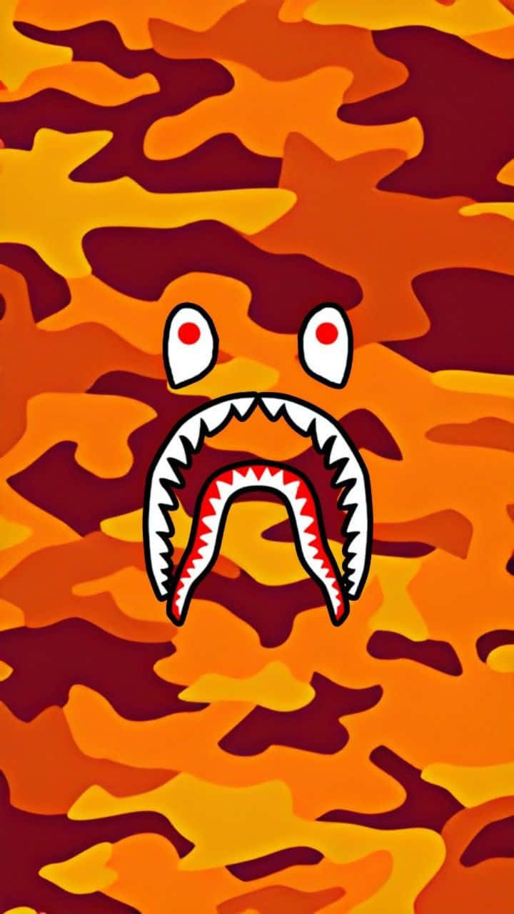 Bape Camouflage Shark Graphic Wallpaper