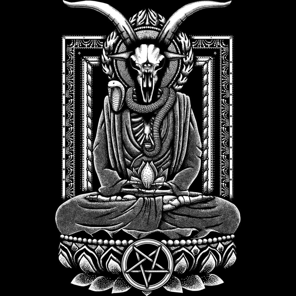 Baphomet Meditation Art Wallpaper