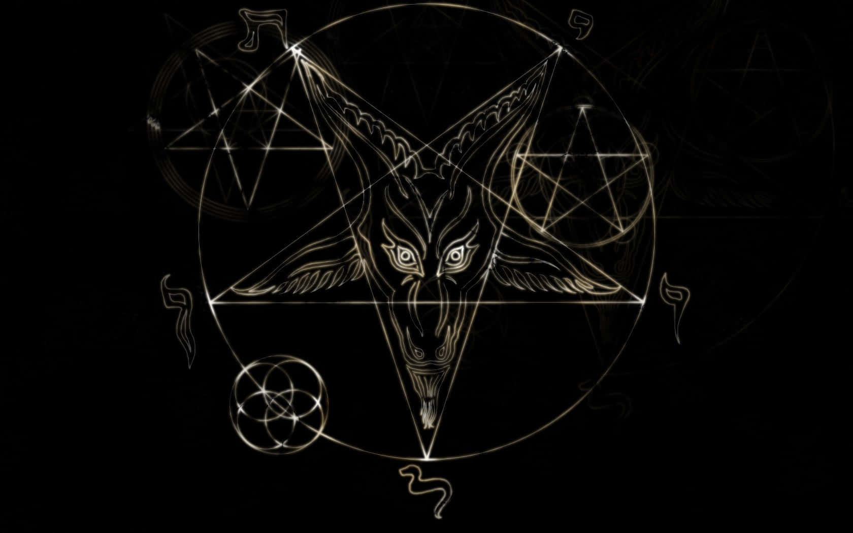 Baphomet Symbolic Artwork Wallpaper