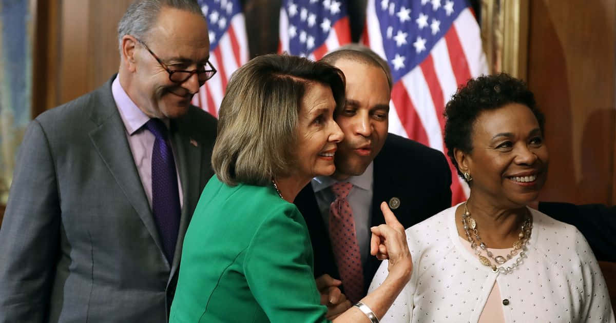 Barbara Lee With Leaders And Representative Wallpaper