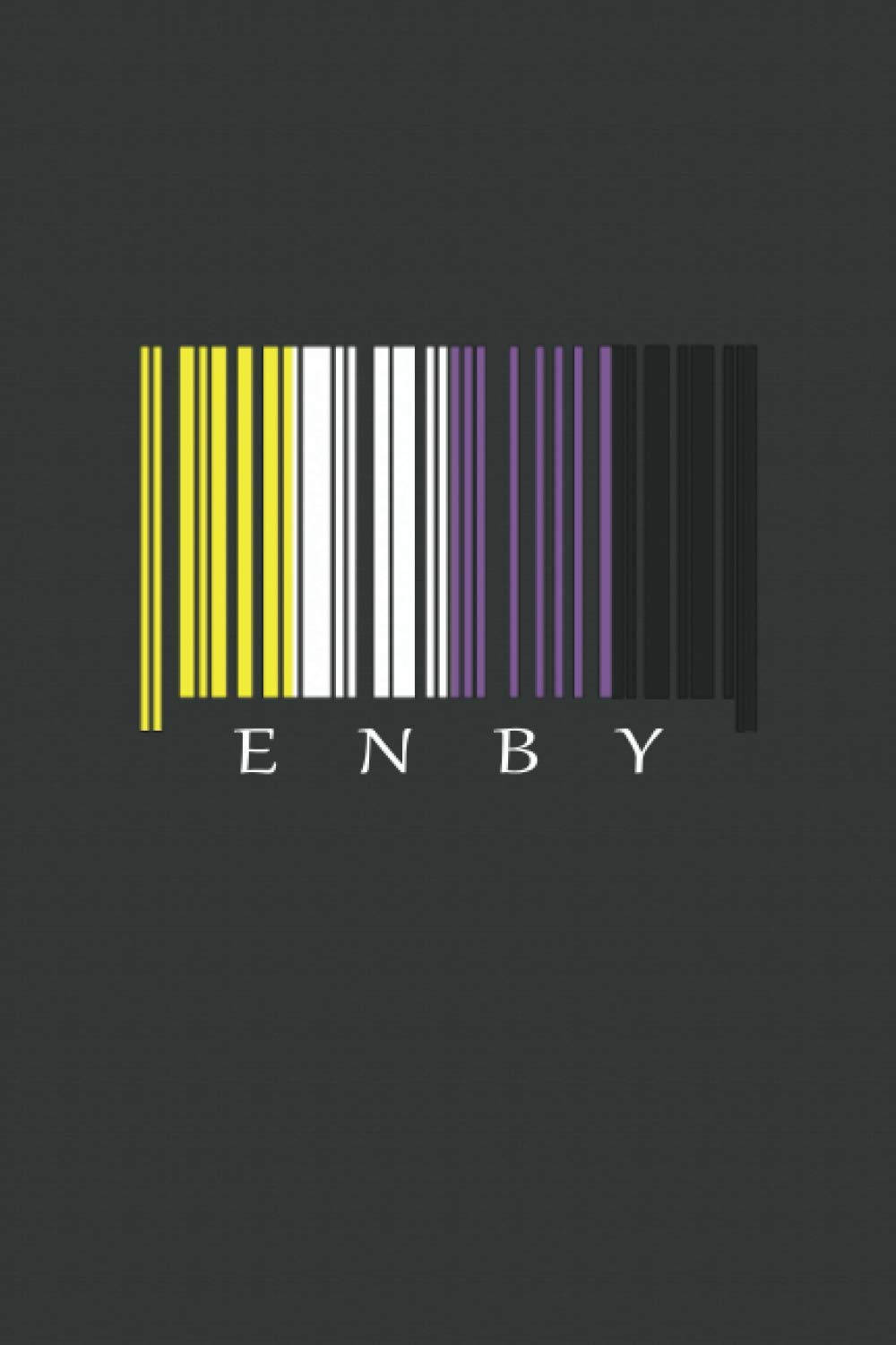 Barcode Like Nonbinary Gender Pride Flag Wallpaper