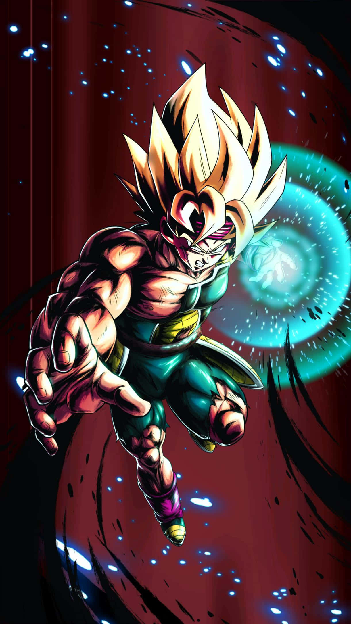 Bardock Taking An Uppercut Wallpaper