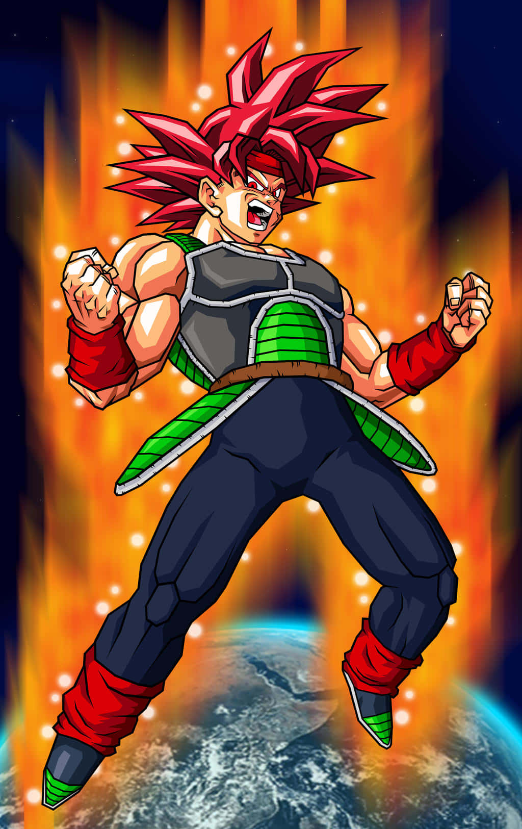 “bardock, The Brave Saiyan Warrior” Wallpaper