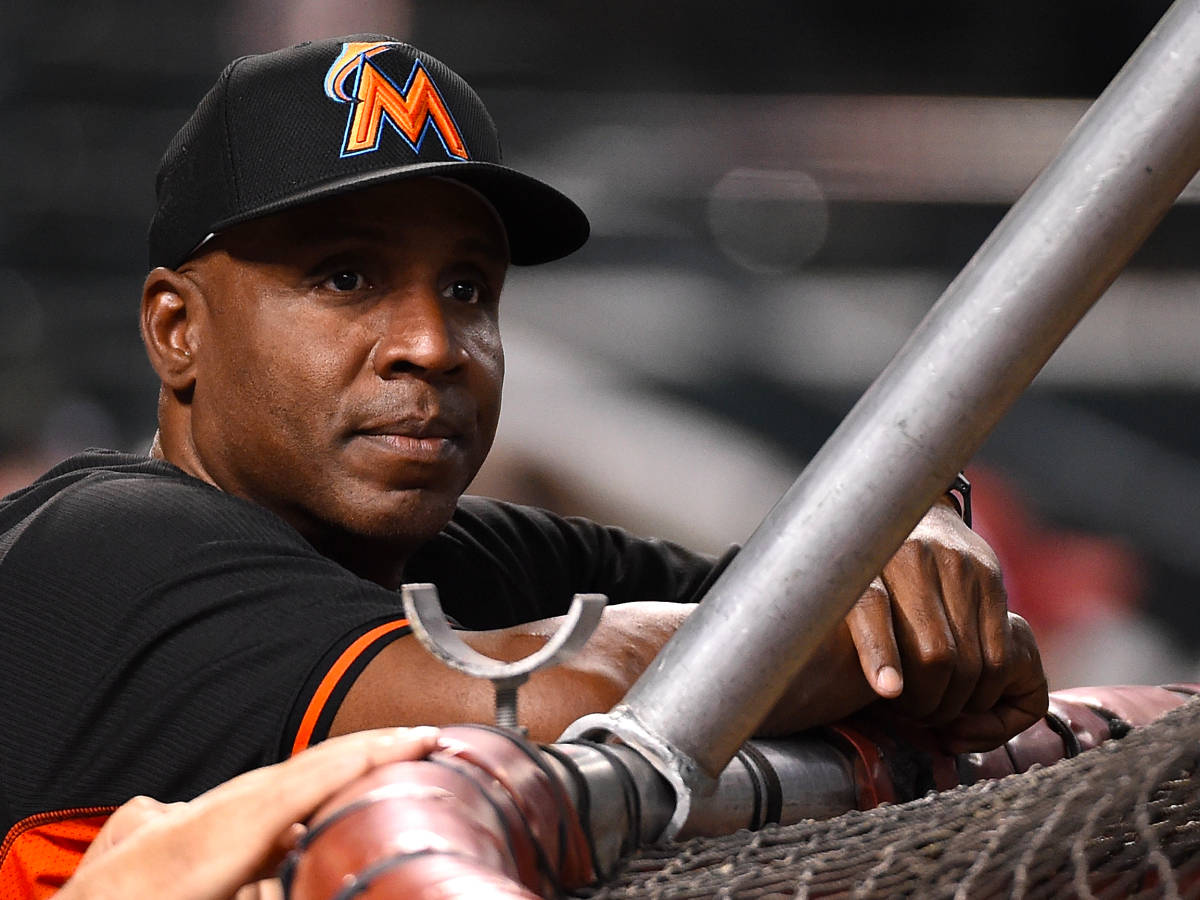 Barry Bonds Observing The Baseball Game Wallpaper