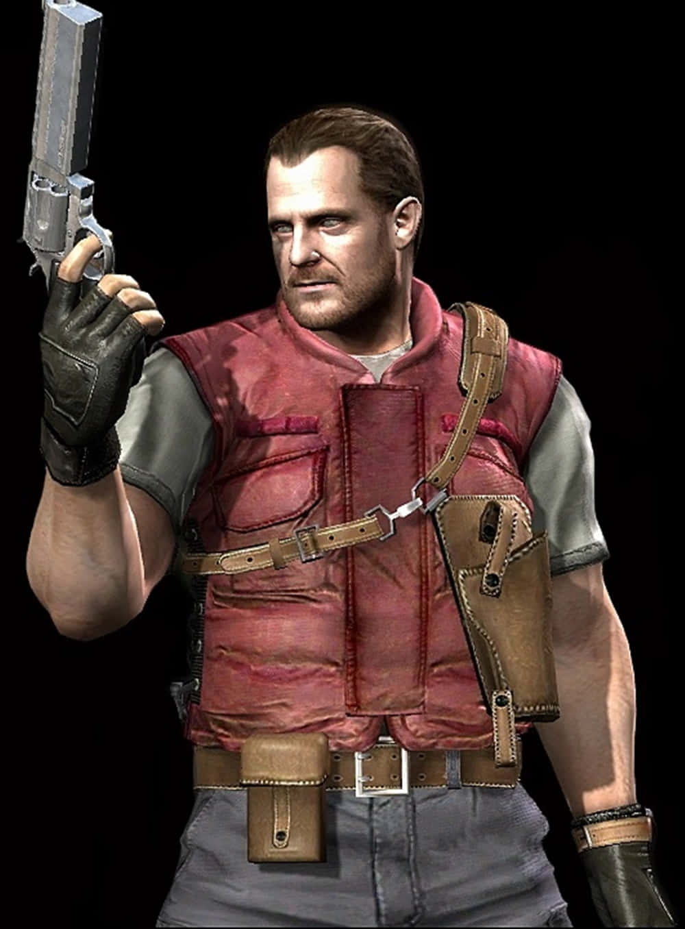 Barry Burton: The Tough Combat Master Wallpaper