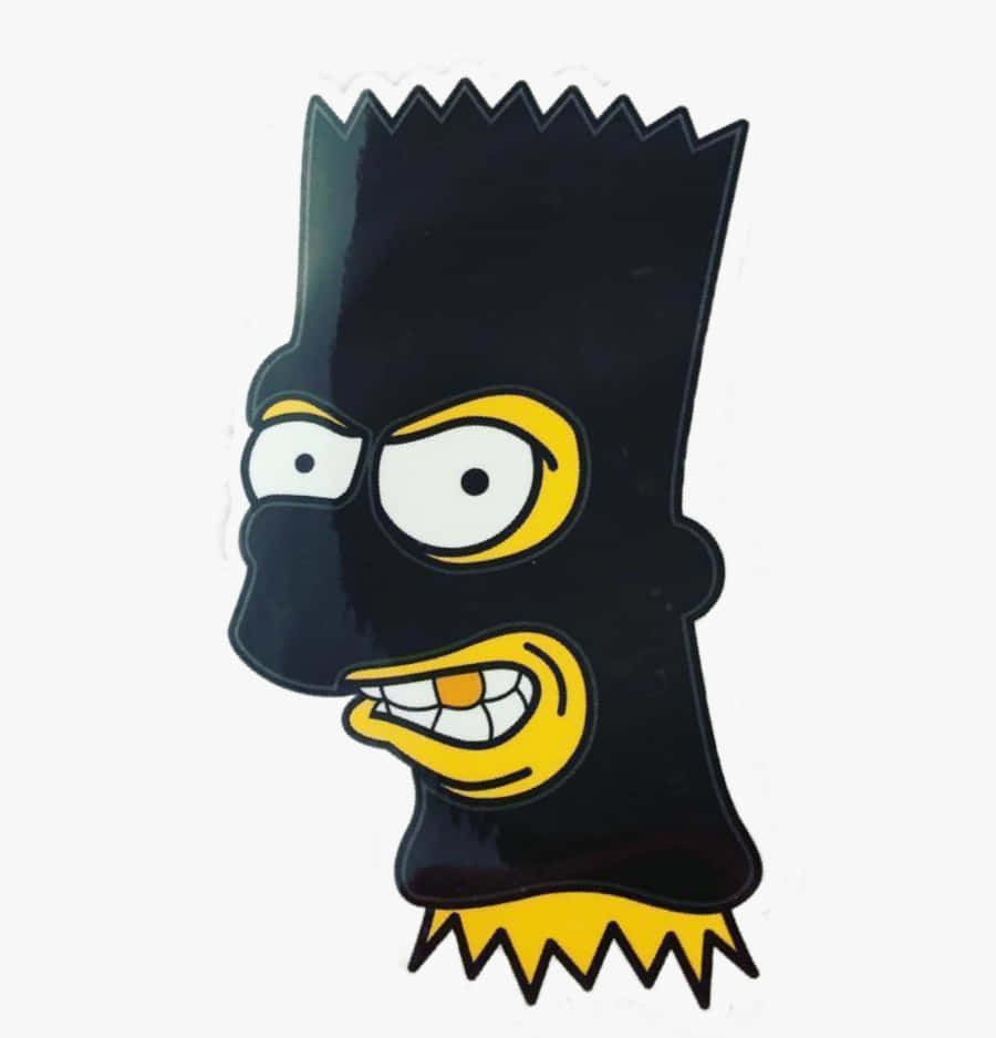 Bart Simpson Embracing The Gangster Lifestyle Wallpaper