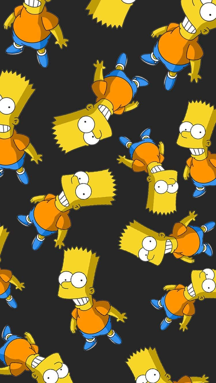 Bart Simpson Puts A Trippy Spin On Things Wallpaper