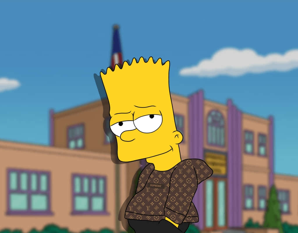 Bart Simpson, The Coolest Gangster On The Block Wallpaper