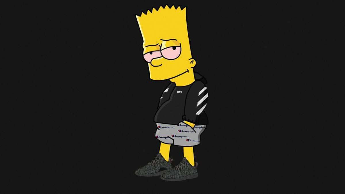 Bart Simpson Trippy Returns Wallpaper