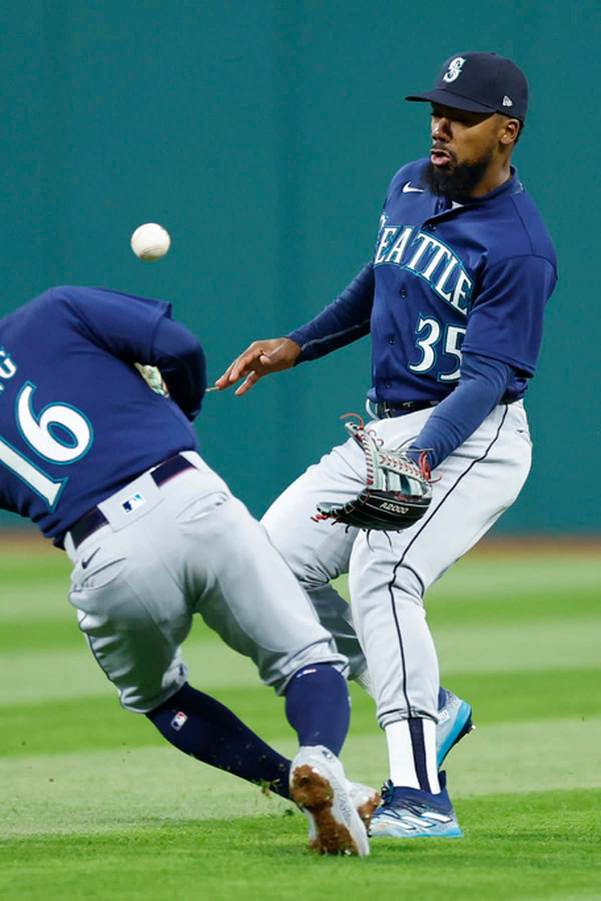 Baseball Infield Action Shot Wallpaper