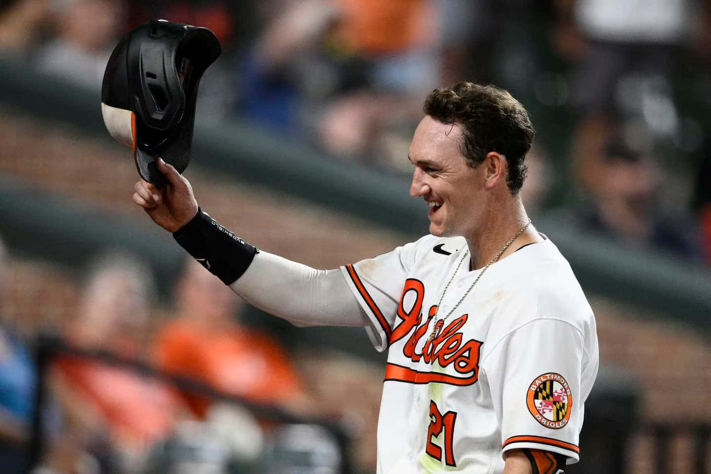 Baseball Player Celebratingwith Cap Wallpaper