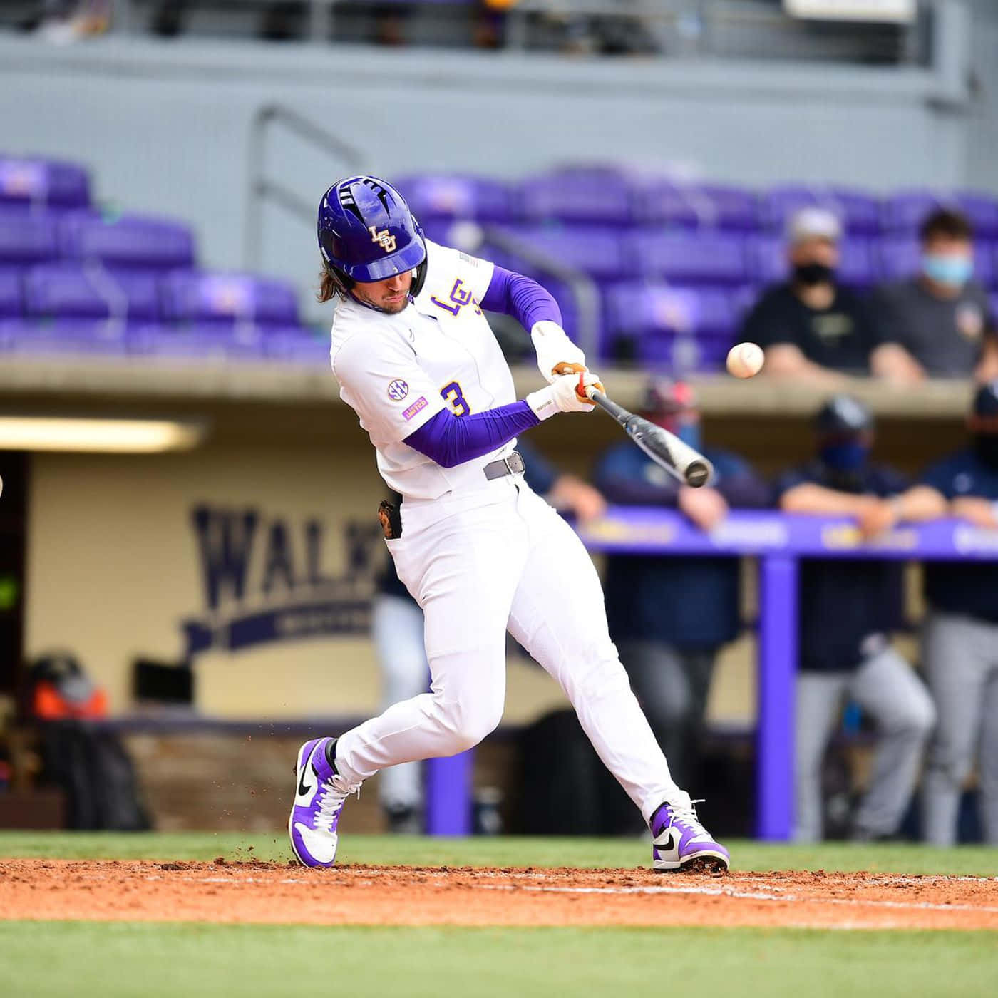 Baseball Player Hitting Ball During Game.jpg Wallpaper