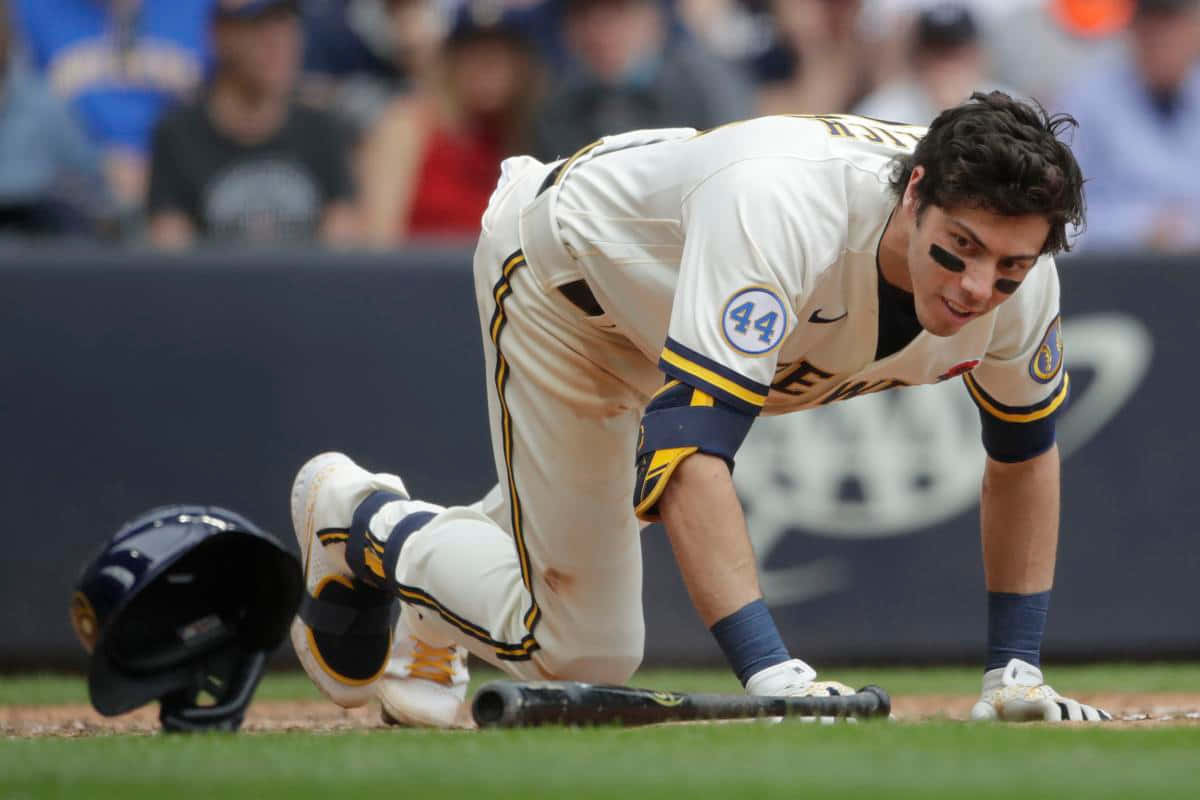 Baseball Player Sliding Into Base Wallpaper