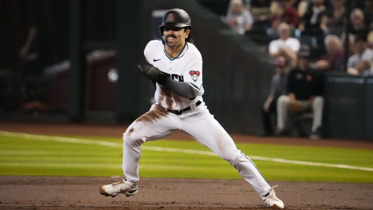 Baseball Player Sliding Into Base Wallpaper