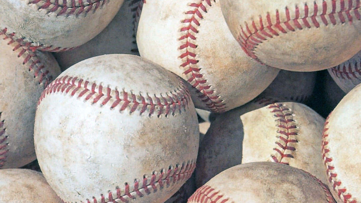 Baseball Textureand Aesthetic Wallpaper