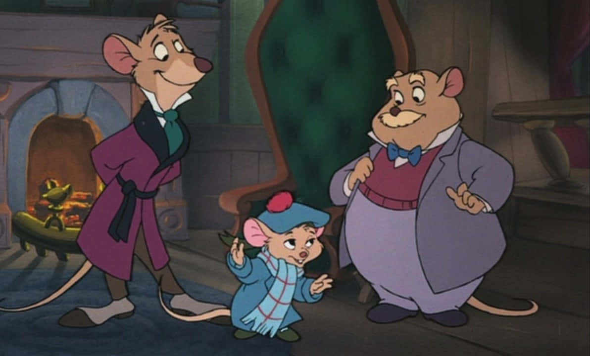 Basil And Dawson - The Great Mouse Detectives Wallpaper