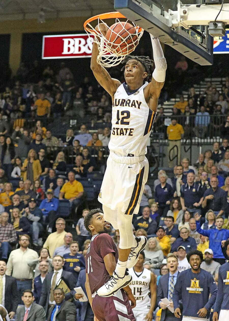 Basketball Dunkin Action Murray State Wallpaper