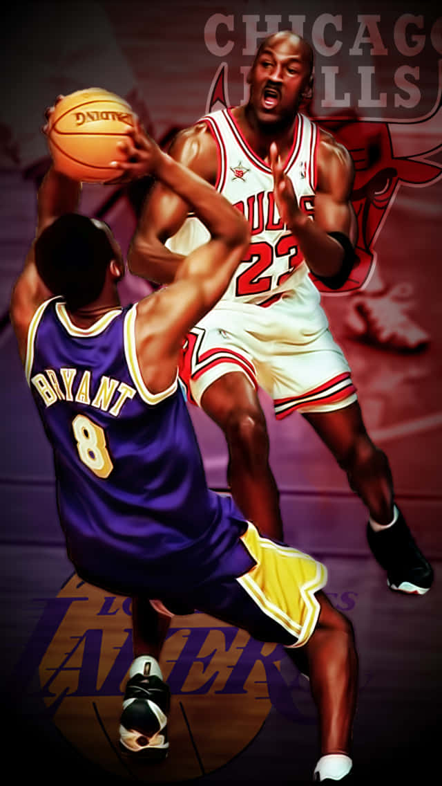 Basketball Legends, Jordan And Kobe Wallpaper